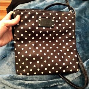 Kate Spade polka dot crossbody bag / purse
